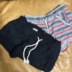 2 pairs of beachy shorts